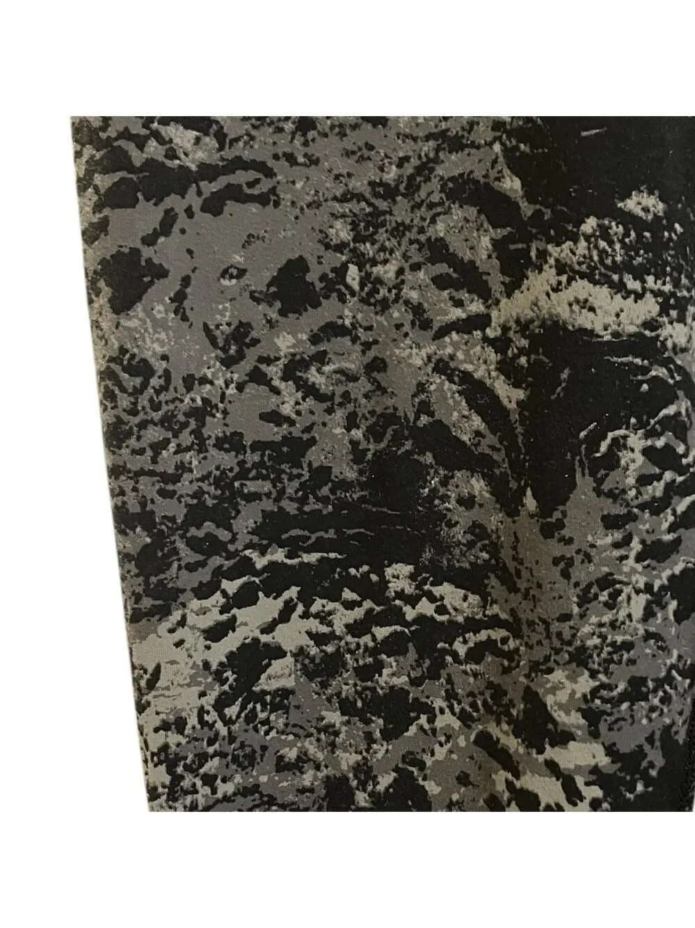 Women's Nike Leggings Mottled Green Tinted Grey Black Key Pocket Nylon M